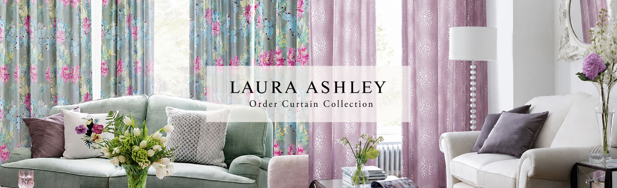 ローラアシュレイ LAURA ASHLEY 花柄オーダーカーテン Order Curtain Collection