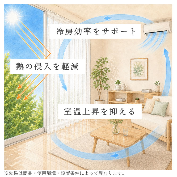 遮熱レースカーテン　オーダーカーテン